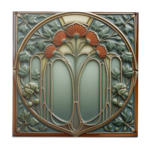 Ernte Crescendo Jugendstil vintage Pilz Fliese