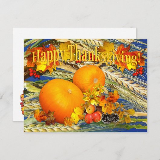 Ernte Danke ~ Postcard Postkarte (Vorne/Hinten)