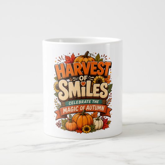 Ernte der Lächeln Jumbo-Tasse (Vorderseite)