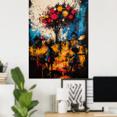 Ernte der Träume - Expressionistisches Surreales D Poster (Heimbüro)