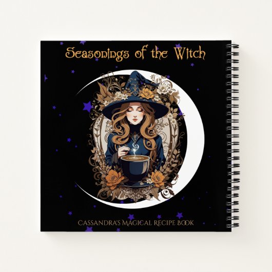 Ernte des Hexenrezepts Notizblock (Rückseite)