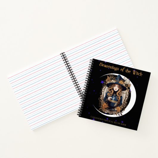 Ernte des Hexenrezepts Notizblock (Innenseite)