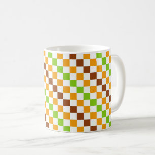 Ernte-Diagonal-Schachbrettmuster Kaffeetasse