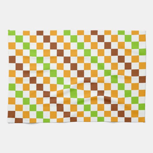 Ernte diagonales Schachbrettmuster Geschirrtuch (Horizontal)
