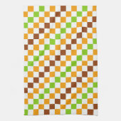 Ernte diagonales Schachbrettmuster Geschirrtuch (Vertikal)