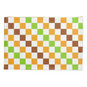 Ernte diagonales Schachbrettmuster Kissenbezug (Rückseite-Links)