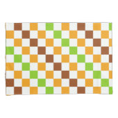 Ernte diagonales Schachbrettmuster Kissenbezug (Vorderseite-Rechts)