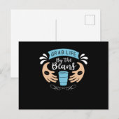 Ernte durch die Bohnen | Kaffeedesign Postkarte (Vorne/Hinten)