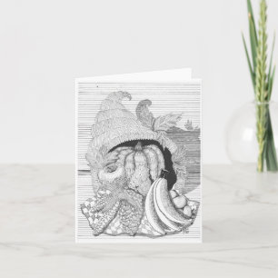 Ernte-Fülle Feiertagskarte