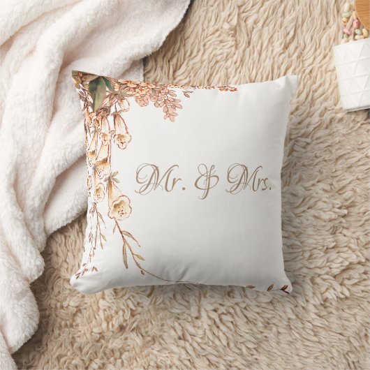 Ernte Garland Script Elegante Fall Keepake Kissen (Decke)