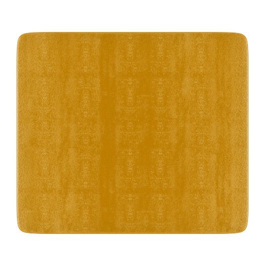 Ernte Gold Einfarbig Schneidebrett (Vorderseite)