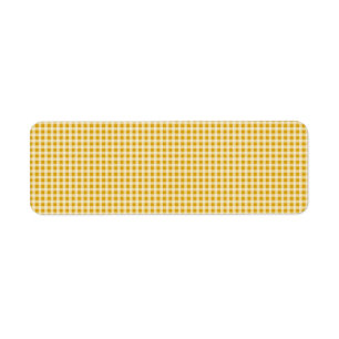 Ernte-Gold und weißer Gingham-Karo-kariertes