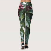 **"Ernte im Blut: Kaffeebohnen auf dem Baum"** Leggings (Rückseite)