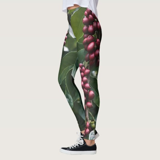 **"Ernte im Blut: Kaffeebohnen auf dem Baum"** Leggings (Links)
