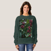 **"Ernte im Blut: Kaffeebohnen auf dem Baum"** Sweatshirt (Vorne ganz)