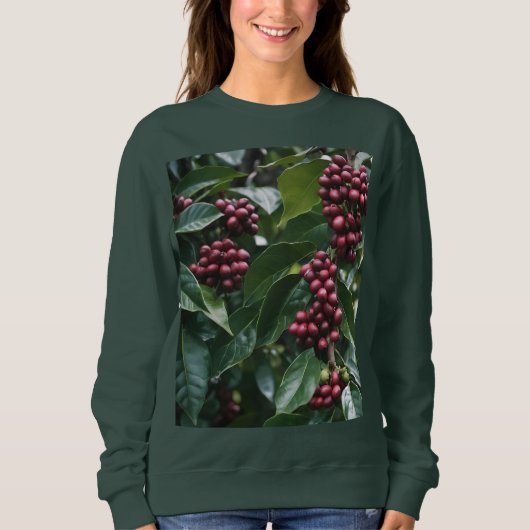 **"Ernte im Blut: Kaffeebohnen auf dem Baum"** Sweatshirt (Vorderseite)