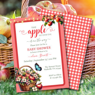 Ernte im Herbst Apfel meines Auges Baby Shower Einladung