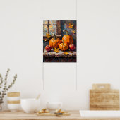 Ernte im Herbst Stillleben Poster (Küche)