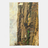 Ernte in der Provence Montmajour von Vincent van G Geschirrtuch (Vertikal)