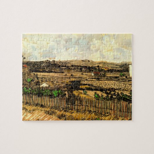 Ernte in der Provence Montmajour von Vincent van G Puzzle (Horizontal)