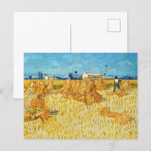 Ernte in der Provence von Van Gogh Postkarte