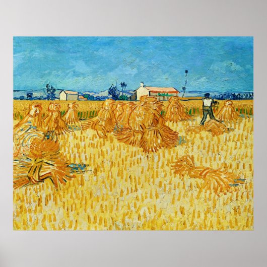 Ernte in der Provence von Vincent Van Gogh Poster (Vorne)