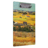 Ernte in La Crau mit Montmajour im Hintergrund Klemmbrett (Rechts)