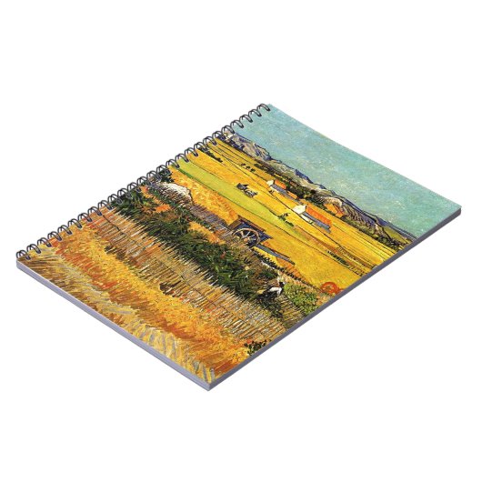 Ernte in La Crau, mit Montmajour.. Notizblock (Linke Seite)