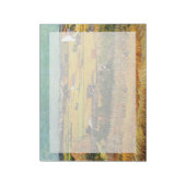 Ernte in La Crau, mit Montmajour.. Notizblock (Rotiert)