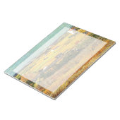 Ernte in La Crau, mit Montmajour.. Notizblock (angewinkelt)