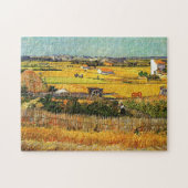 Ernte in La Crau, mit Montmajour.. Puzzle (Horizontal)