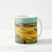 Ernte in La Crau, Montmajour von Vincent van Gogh Kaffeetasse (VorderseiteRechts)