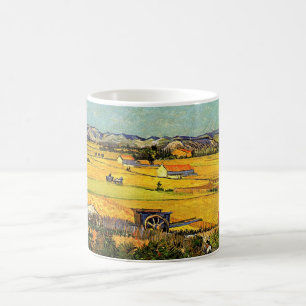 Ernte in La Crau, Montmajour von Vincent van Gogh Kaffeetasse
