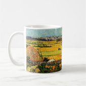 Ernte in La Crau, Montmajour von Vincent van Gogh Kaffeetasse (Links)
