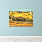 Ernte in La Crau, Montmajour von Vincent van Gogh Leinwanddruck (Insitu (Holzboden))