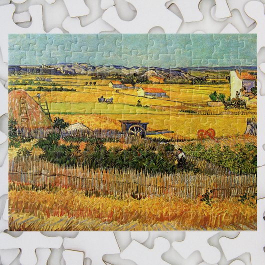Ernte in La Crau, Montmajour von Vincent van Gogh Puzzle