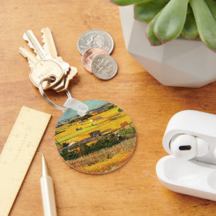 Ernte in La Crau, Montmajour von Vincent van Gogh Schlüsselanhänger