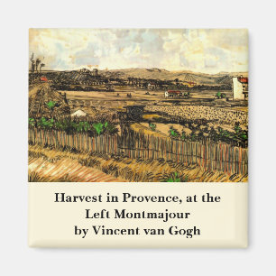 Ernte in Provence Montmajour von Vincent van Gogh Magnet