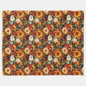 Ernte Inspiriert Blumenpumpen Saisonaler Komfort Fleecedecke (Vorderseite (Horizontal))