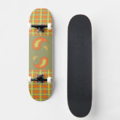 Ernte Kariert & Paisley Skateboard (Vorderseite)