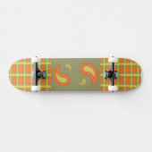 Ernte Kariert & Paisley Skateboard (Horizontal)