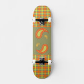 Ernte Kariert & Paisley Skateboard (Vorderseite)
