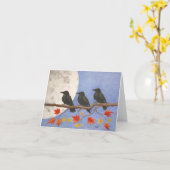 Ernte Krähen Inspirationskarte Karte (Gelbe Blume)