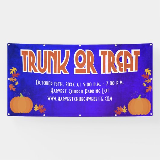 Ernte-Kürbis-Koffer-oder-Banner behandeln Banner (Horizontal)