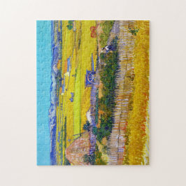 Ernte Landschaft mit blauem Cart Vincent Van Gogh Puzzle