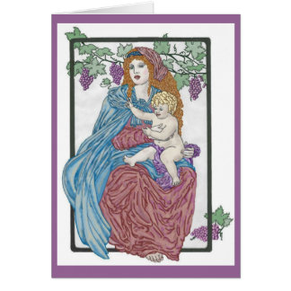 Ernte-Madonna-Karte