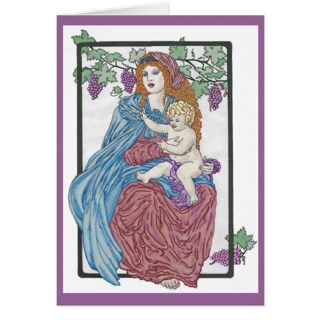 Ernte-Madonna-Karte (Vorne)
