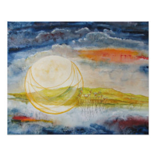 "Ernte-Mond-" Foto-Druck Fotodruck