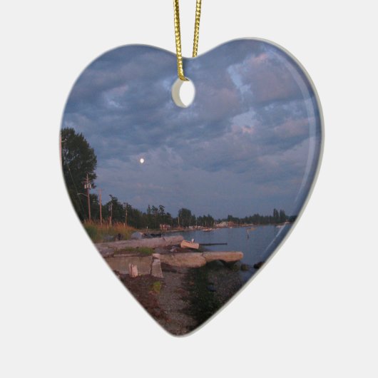 Ernte-Mond Keramikornament (Links)