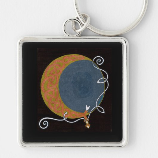 Ernte-Mond-Schlüsselanhänger Schlüsselanhänger (Vorne)